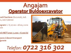 Operator buldoexcavator